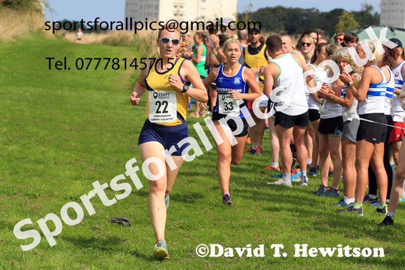 Senior Women, Farringdon Cross Country Relays, Sunderland.  Photo: David T. Hewitson/Sports for All Pics